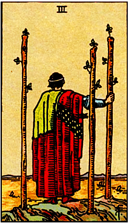 Tres de bastios